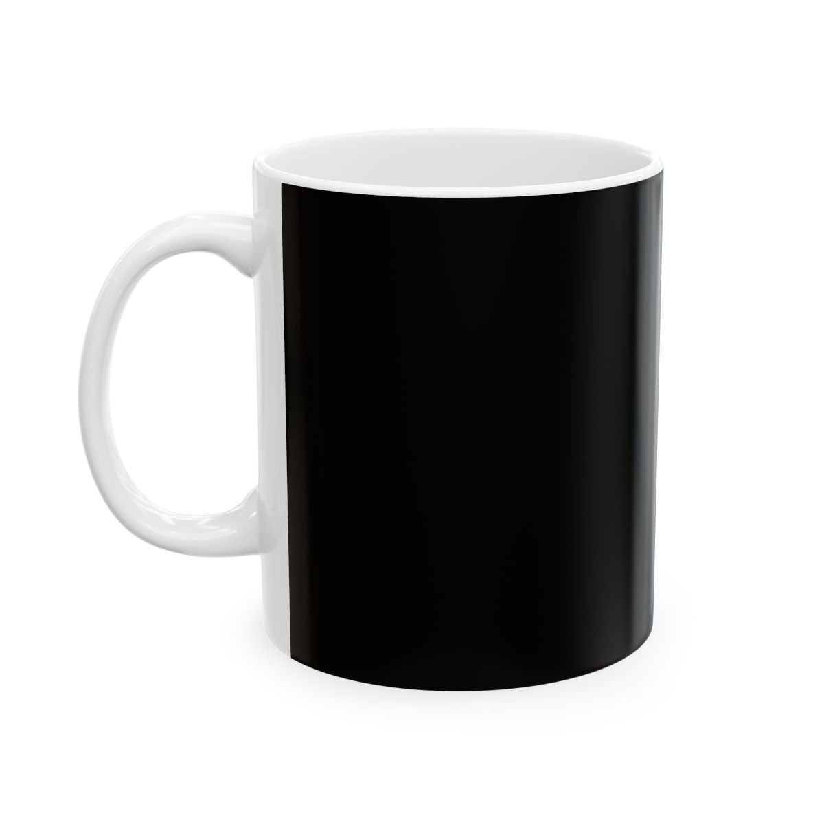 Anime Group Characters mug | Black Ceramic Coffee Mug, Japanese Text | March Comes in Like a Lion Anime Merch - alternate angle 3, merchandise