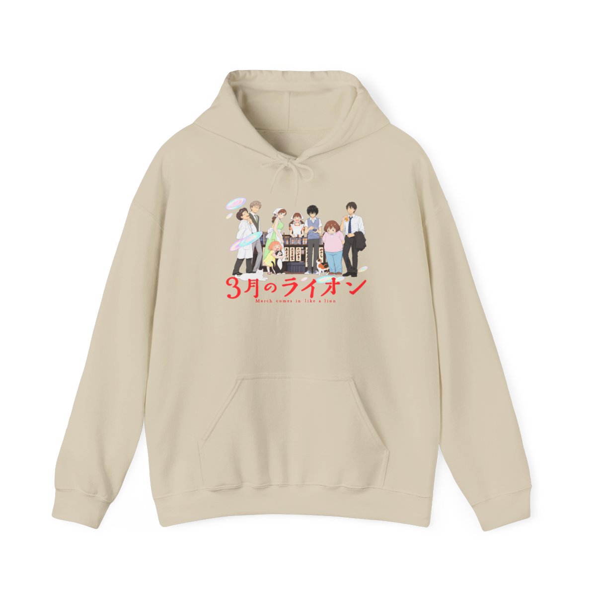 Sazae-san Family Portrait Hoodie | Japanese Anime Character Sweatshirt | March Comes in Like a Lion Anime Merch - alternate angle 2, merchandise