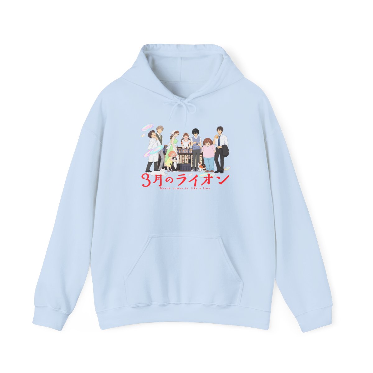Sazae-san Family Portrait Hoodie | Japanese Anime Character Sweatshirt | March Comes in Like a Lion Anime Merch - alternate angle 3, merchandise